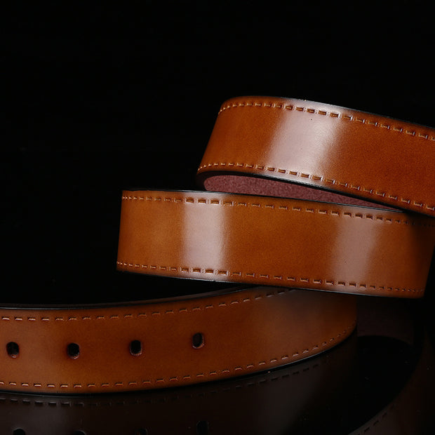 Retro microfiber belt