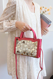 PU Leather Sequin Handbag