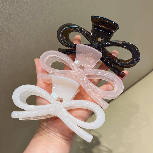 Large Jelly Bow Claw Clip