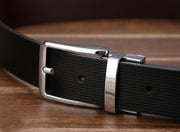 Men's simple rotating buckle belt