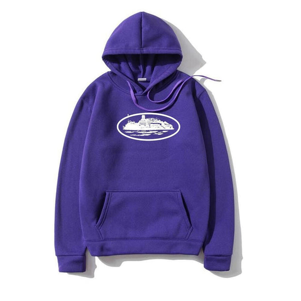 Men Fleece Loose Hoodie