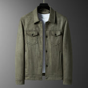 Fashion Retro Trend Slim Fit Casual Turn-down Collar Jacket Men