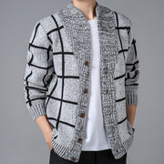 Men's Plaid Cardigan