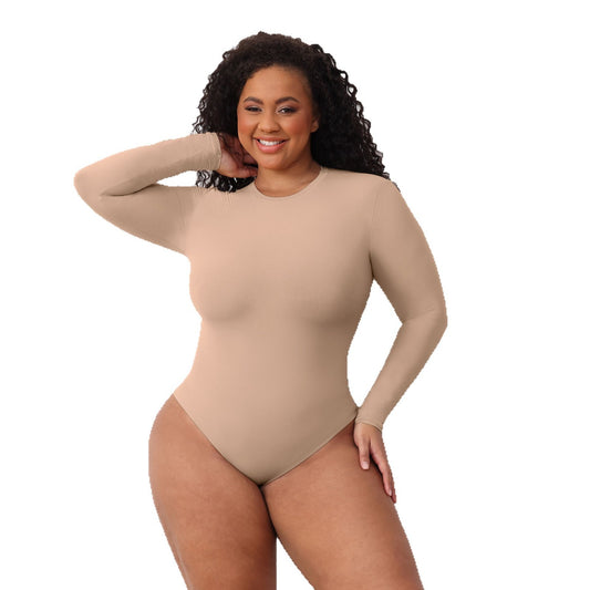 Double-Layer Sculpt Long Sleeve Bodysuit