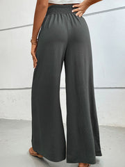 Perfee Wide Waistband Relax Fit Long Pants