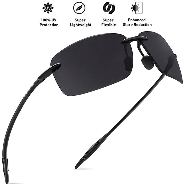 Light Rimless TR90 Sunglasses For Men