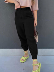 High Waist Cropped Pants