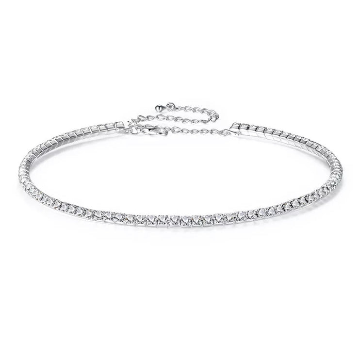 Woman Short Crystal Choker