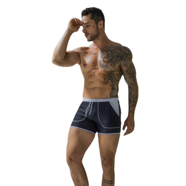 Statement Side Pocket Men's Stretch  Swim Shorts