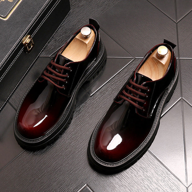 Men's dress Shiny Leather Shoes