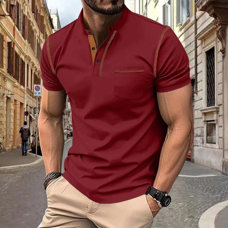 Men's Short-sleeved Casual Polo Shirt