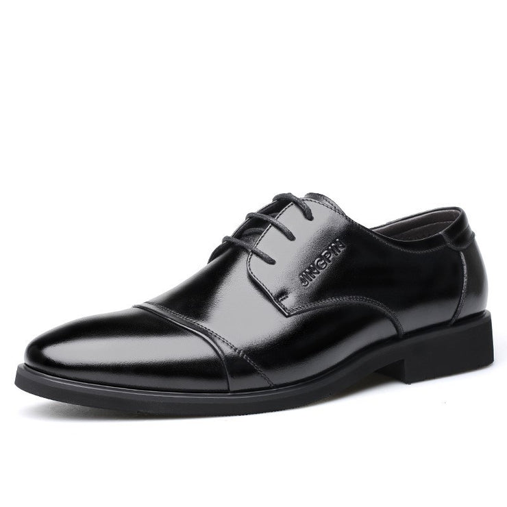 Men Cow Split Leather Dress Shoes