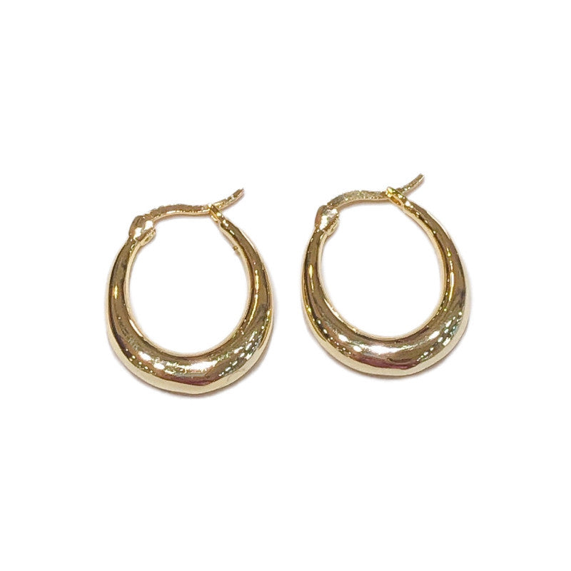 High-End Style Small Copper Needle Earrings