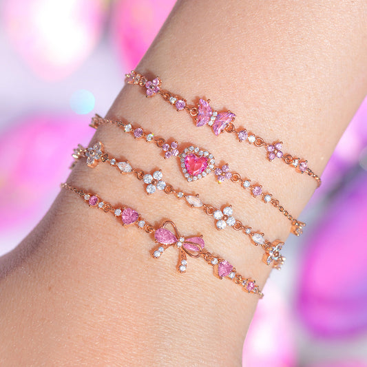 Crystal Blush bracelets