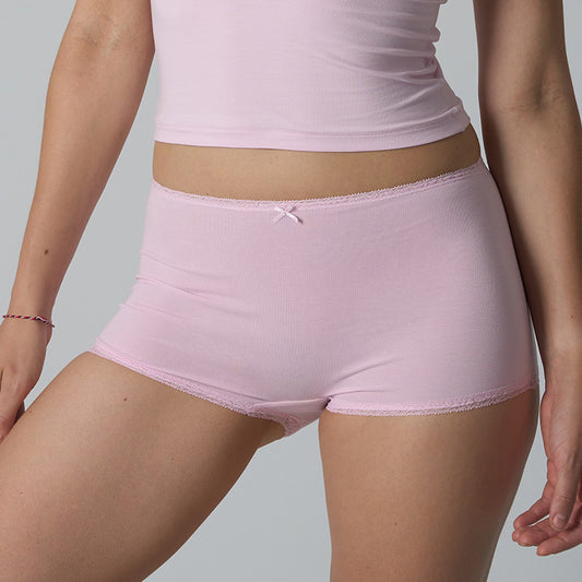 Cotton High-Waist solid color underwear
