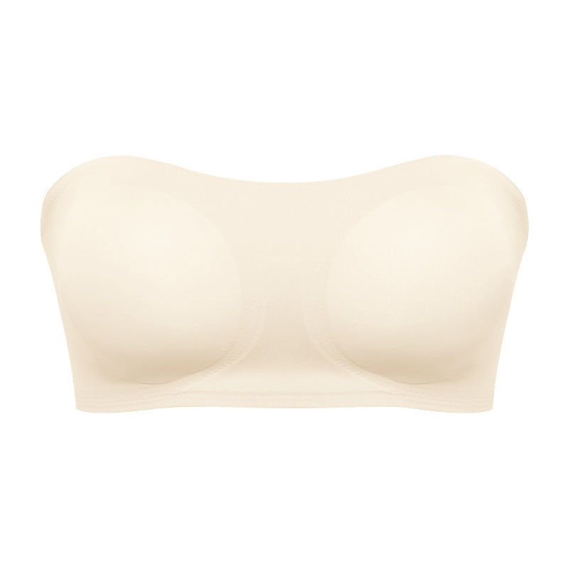 Women's Strapless Crossed  Buckle Bra