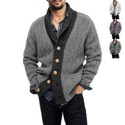 Lapel Knit Men Cardigon