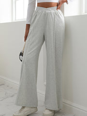 V-Waist Wide Leg Pants