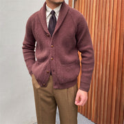 Thick Vintage Knitted Cardigan For Men