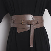 Women's Leather Girdle Wide Decorative Belt