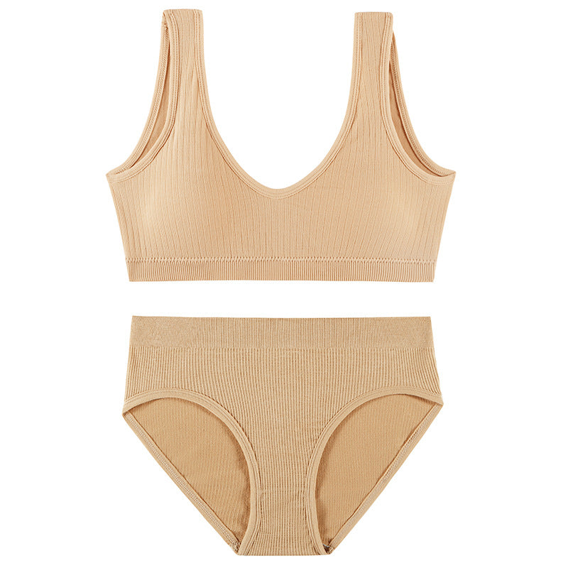 VelvetTouch Padded Bra & Low-Waist underwear set
