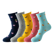 Women's Cotton Mid-calf Length Socks