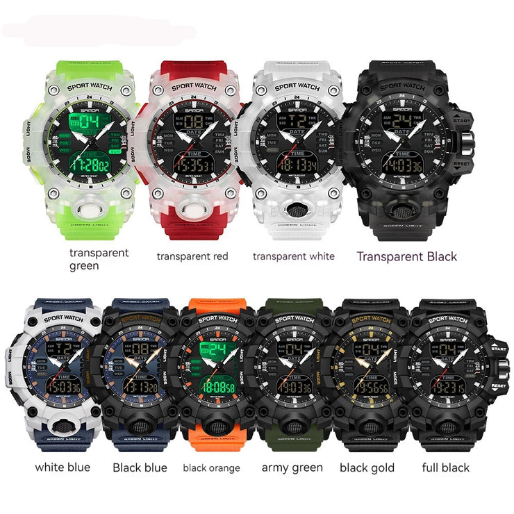 Multifunctional Waterproof Shockproof Transparent Watch