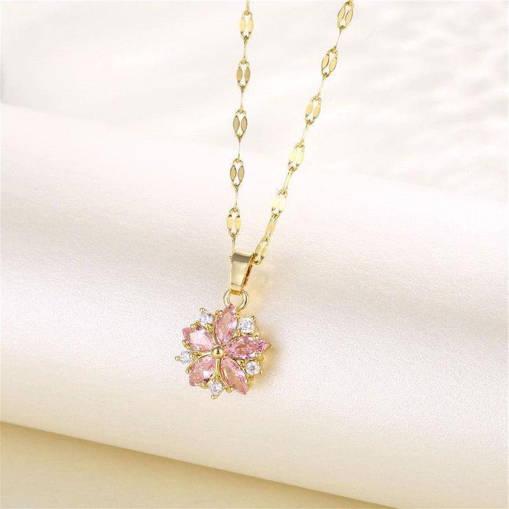 Crystal Snowflake Women Necklace