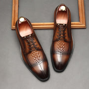 Men Business Dress Stitch Leather Shoes