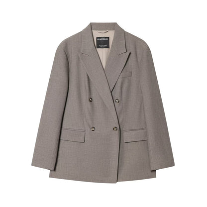 Double-Breasted Women's Pants Suit