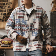 Men Geometric Jacket