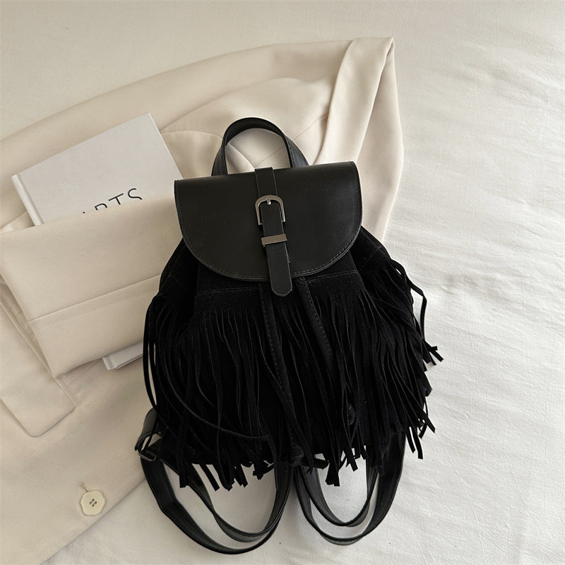 Tassel Backpack Bag For Women