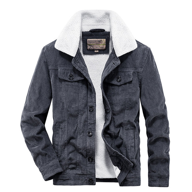 Winter Corduroy Coat Cotton-padded Jacket For Men