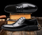 Men Cow Split Leather Dress Shoes