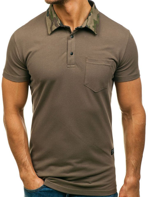 Men's Solid Color POLO Shirt