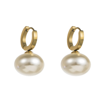 European & American Style Gold-Plated Lightweight Earrings – Pair