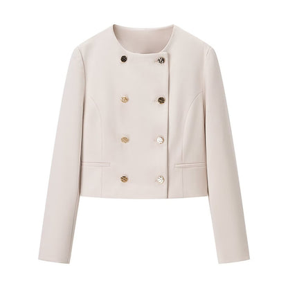 Double-Breasted Long Sleeve Notch Lapel jaket and ankle pants Suit