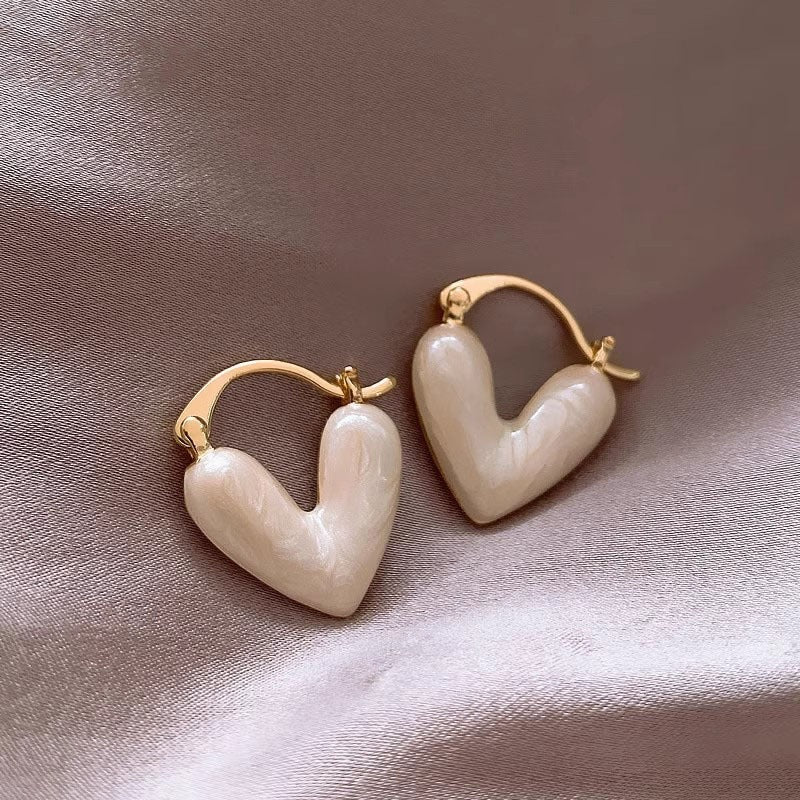 Heart-shaped earrings