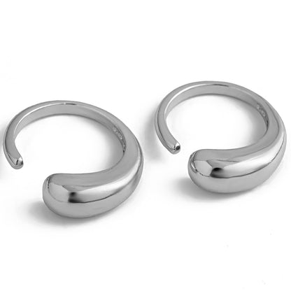Lava Curve Geometric Open Ring