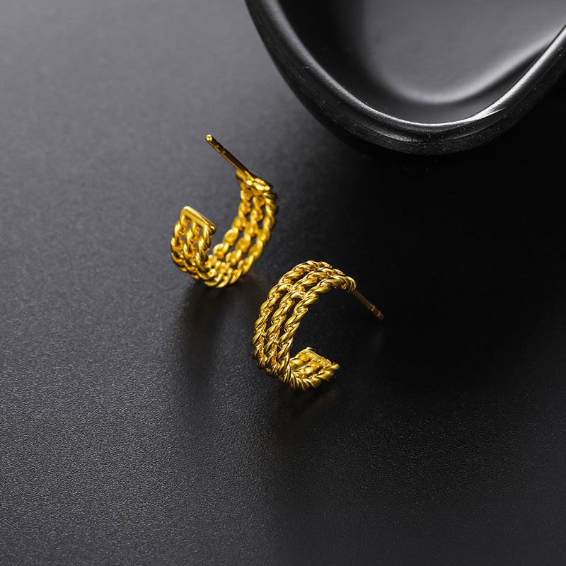 XUPING Vintage Geometric Copper Alloy Earrings for Women