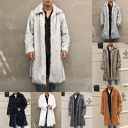 Men Long Fox Warm Coat