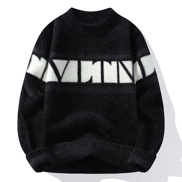 Round Neck Men's Knitwear Sweater