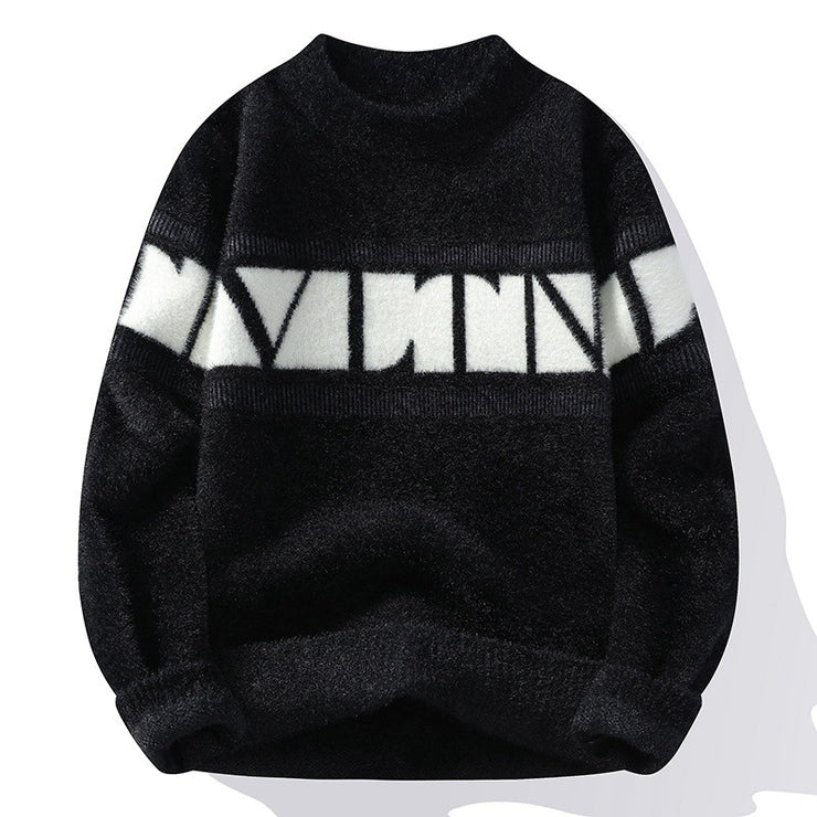 Round Neck Men's Knitwear Sweater