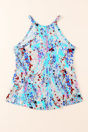 Printed Round Neck Tank Top