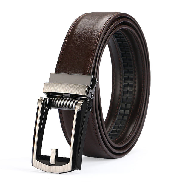 Two-layer Buckle Men's Belt