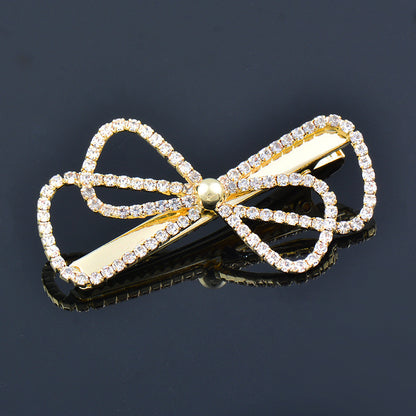 Sweet Rhinestone Pearl  Bow clip