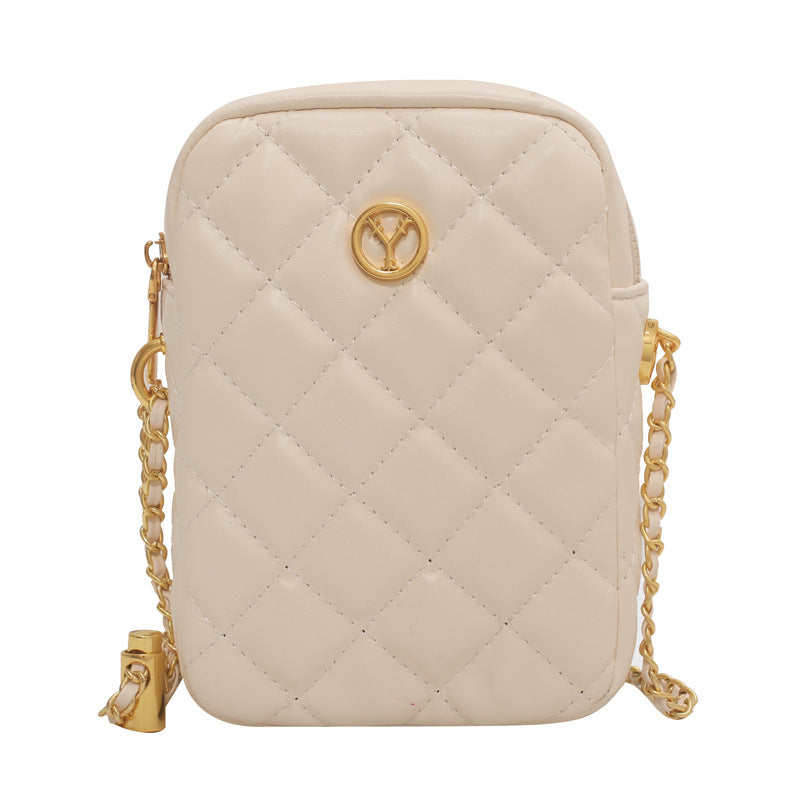 Simple PU Texture crossbody bag