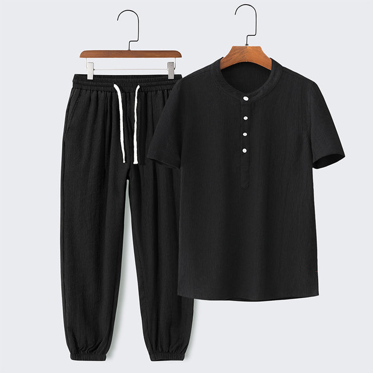 Summer Casual Sports Quick-drying Top Two-piece Set