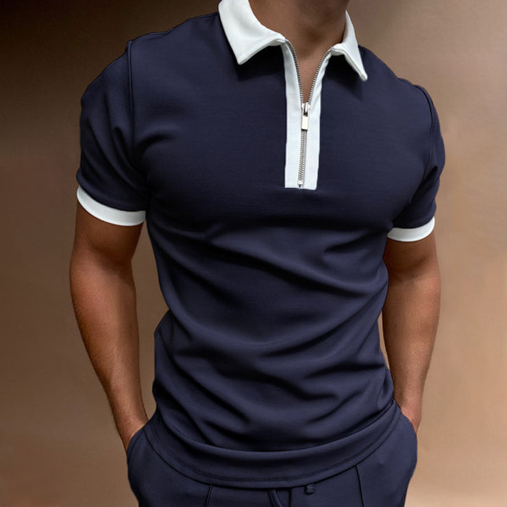 Men Solid Short Sleeved polo