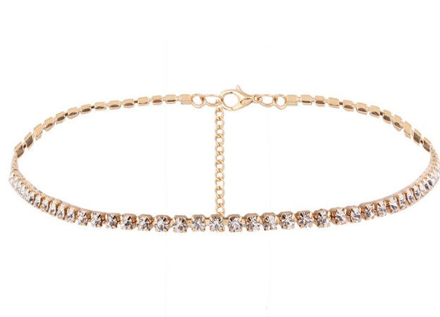 Woman Short Crystal Choker